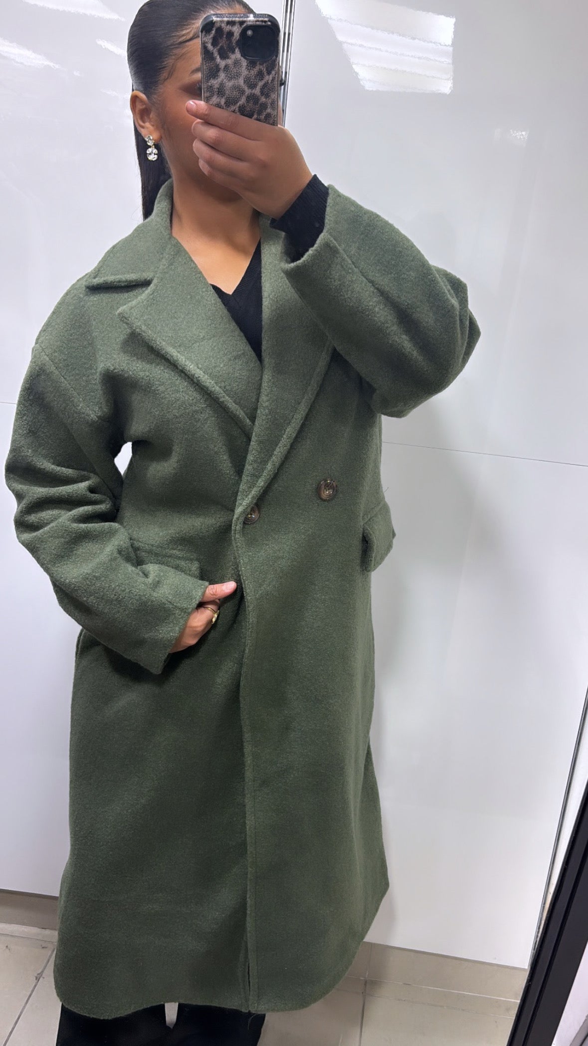 Manteau trench d'hiver