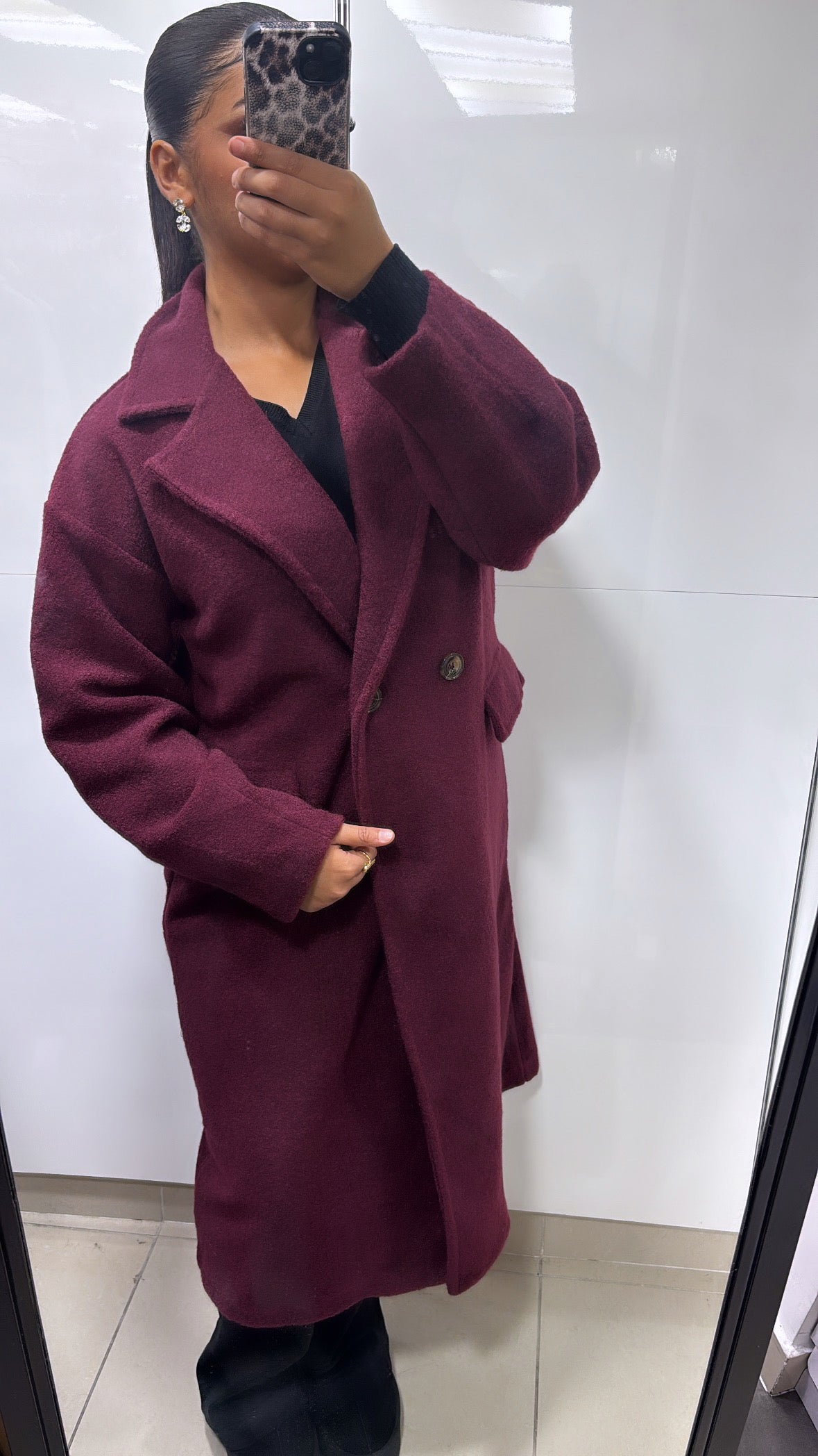 Manteau trench d'hiver