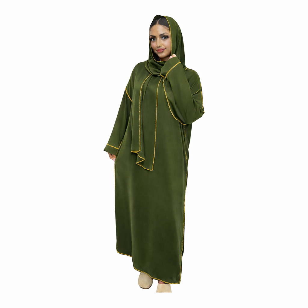 abaya fil d'or