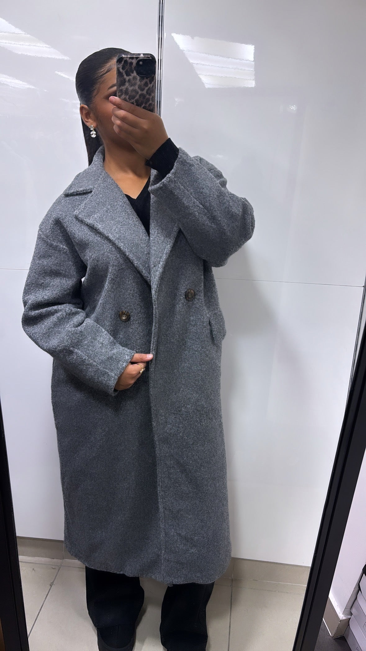 Manteau trench d'hiver
