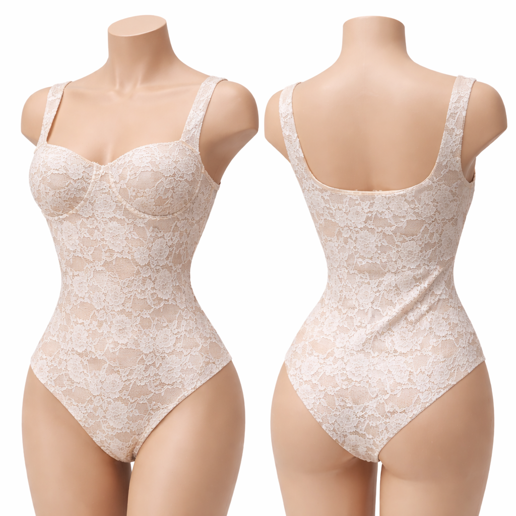 Body dentelle femme effet sculptant coupe ajustée maintien confort style chic élégant