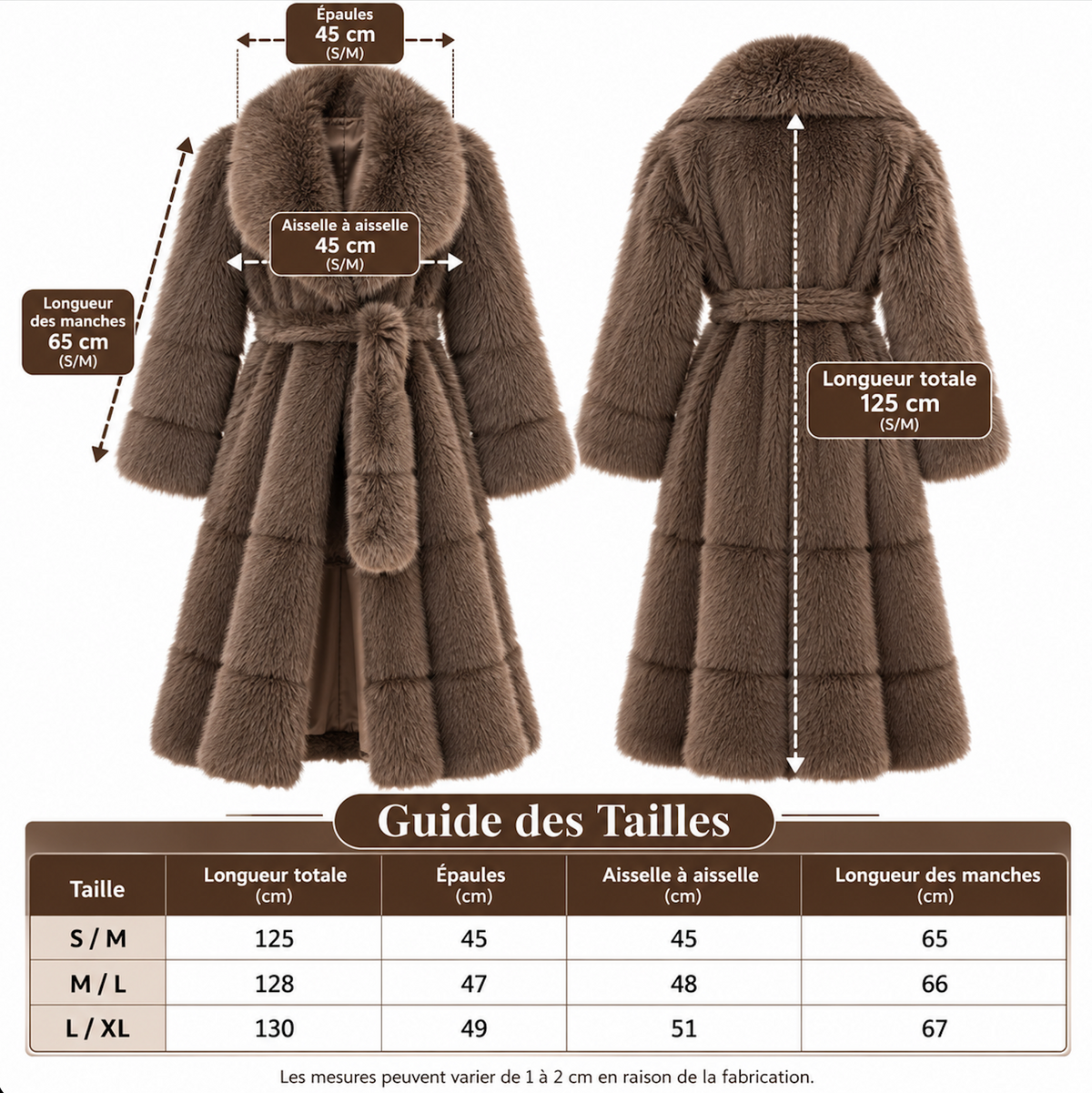 Manteau Long en Fausse Fourrure Luxe – Élégance & Douceur