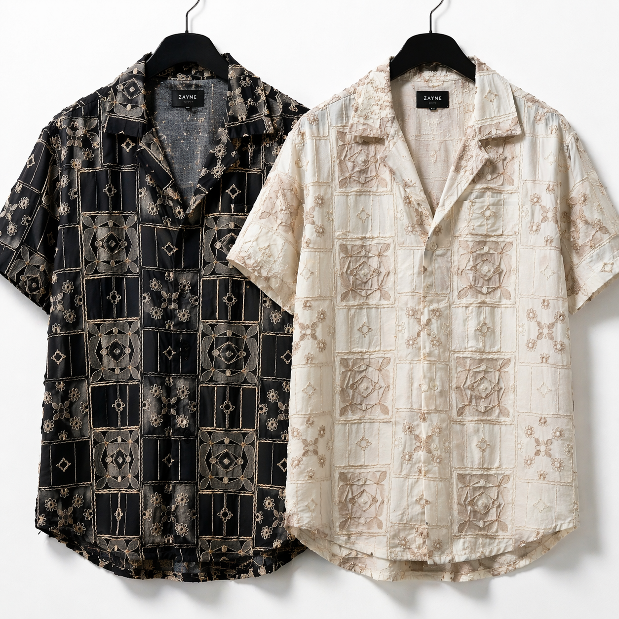 Chemise Homme Motif Brodé Premium