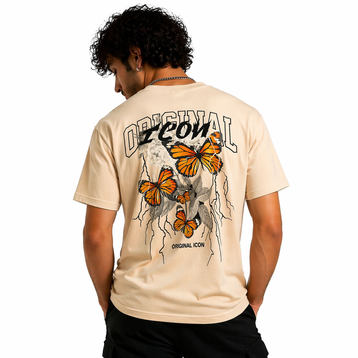 T-shirt Homme ICON – Imprimé All Over – Coupe Moderne Streetwear