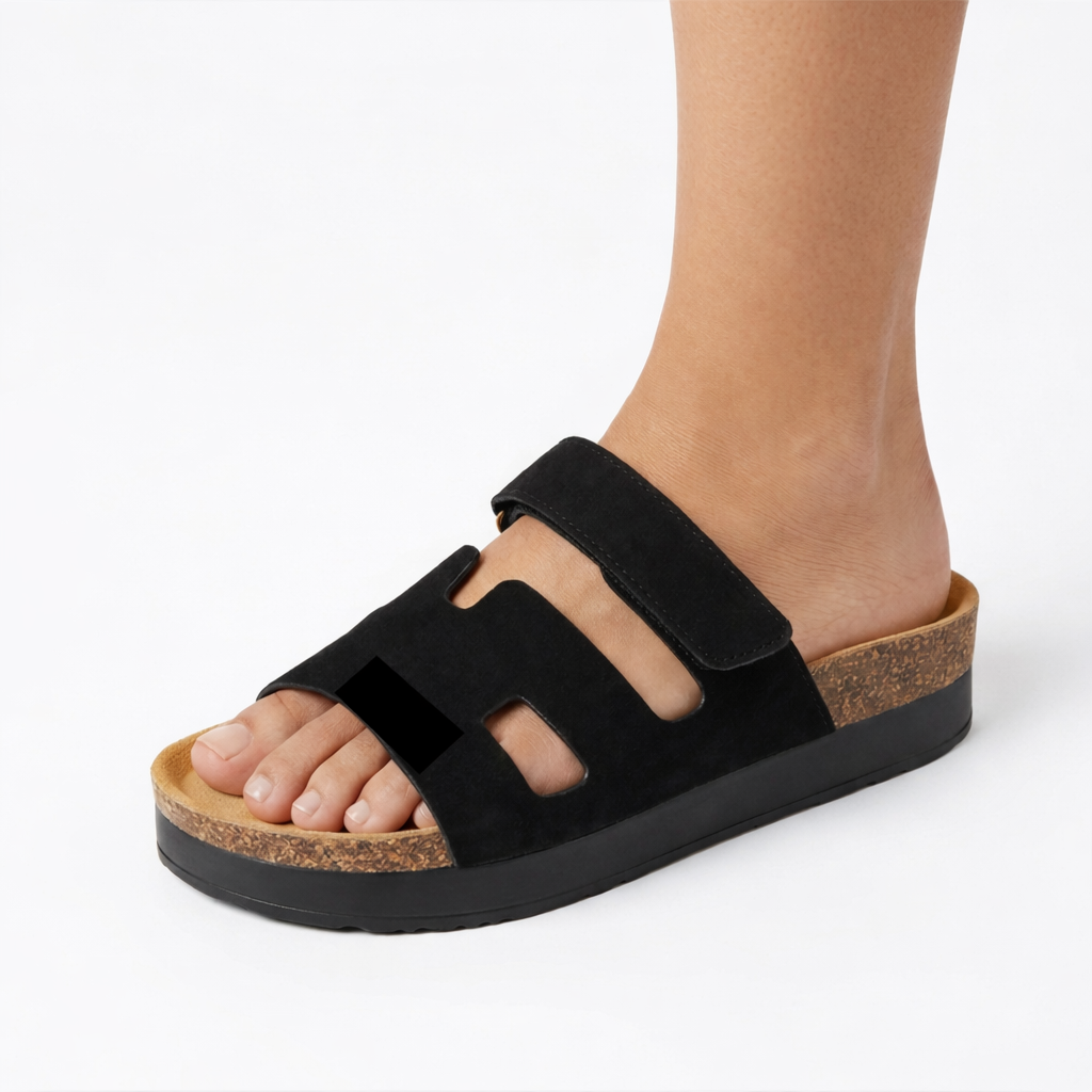 Sandales Femme Compensées Confort – Bride Réglable & Semelle Ergonomique – Style Casual Chic Été