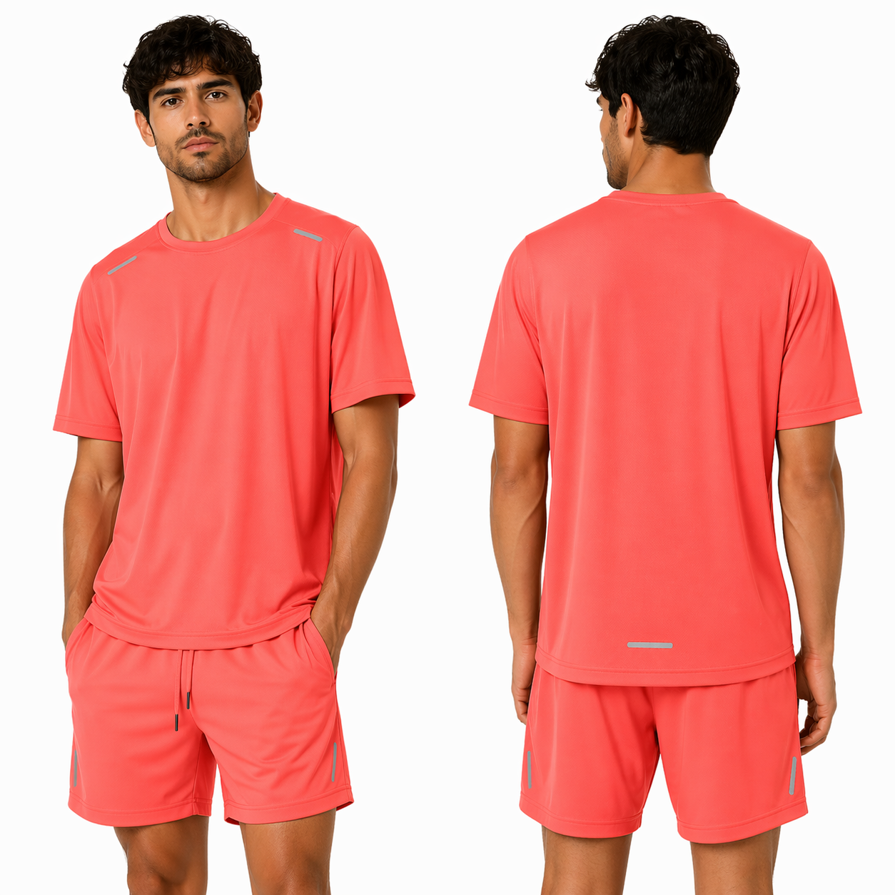 Ensemble Sport Homme Léger & Respirant – T-shirt + Short Confort Training Été