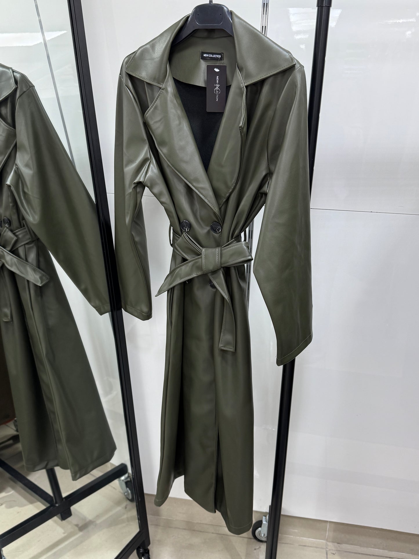 Trench similicuir
