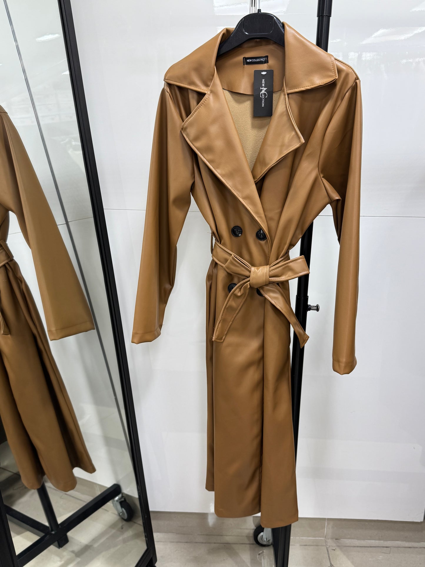 Trench similicuir