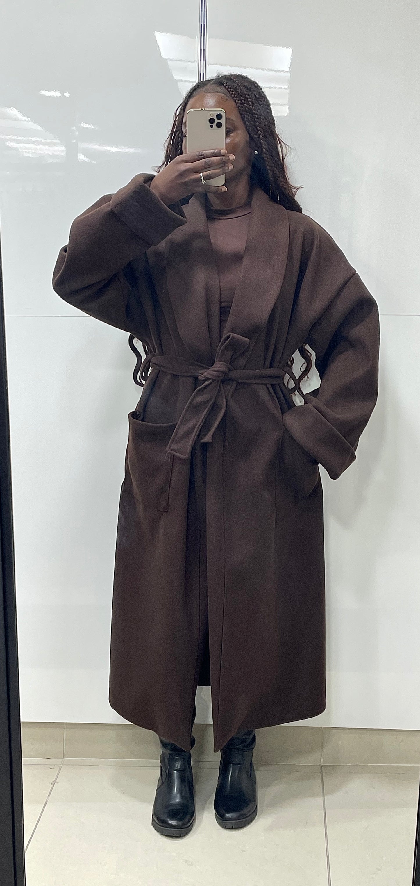 Trench polaire avec ceinture