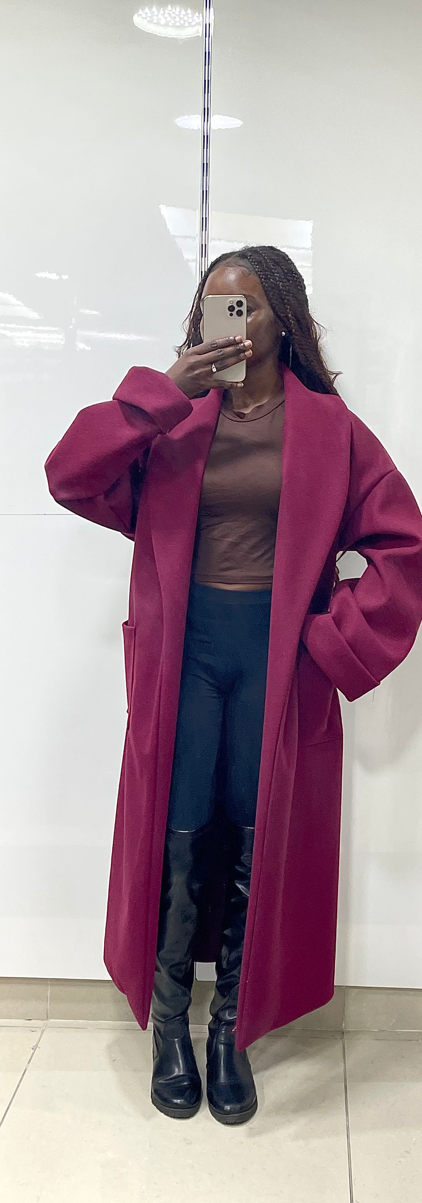 Trench polaire avec ceinture