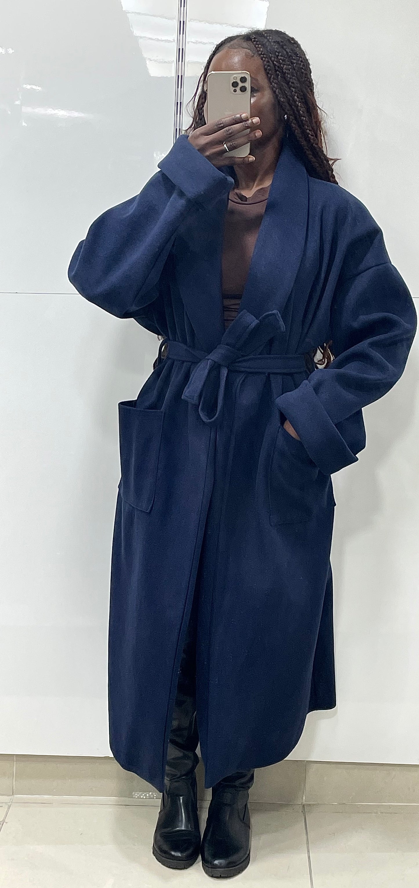 Trench polaire avec ceinture