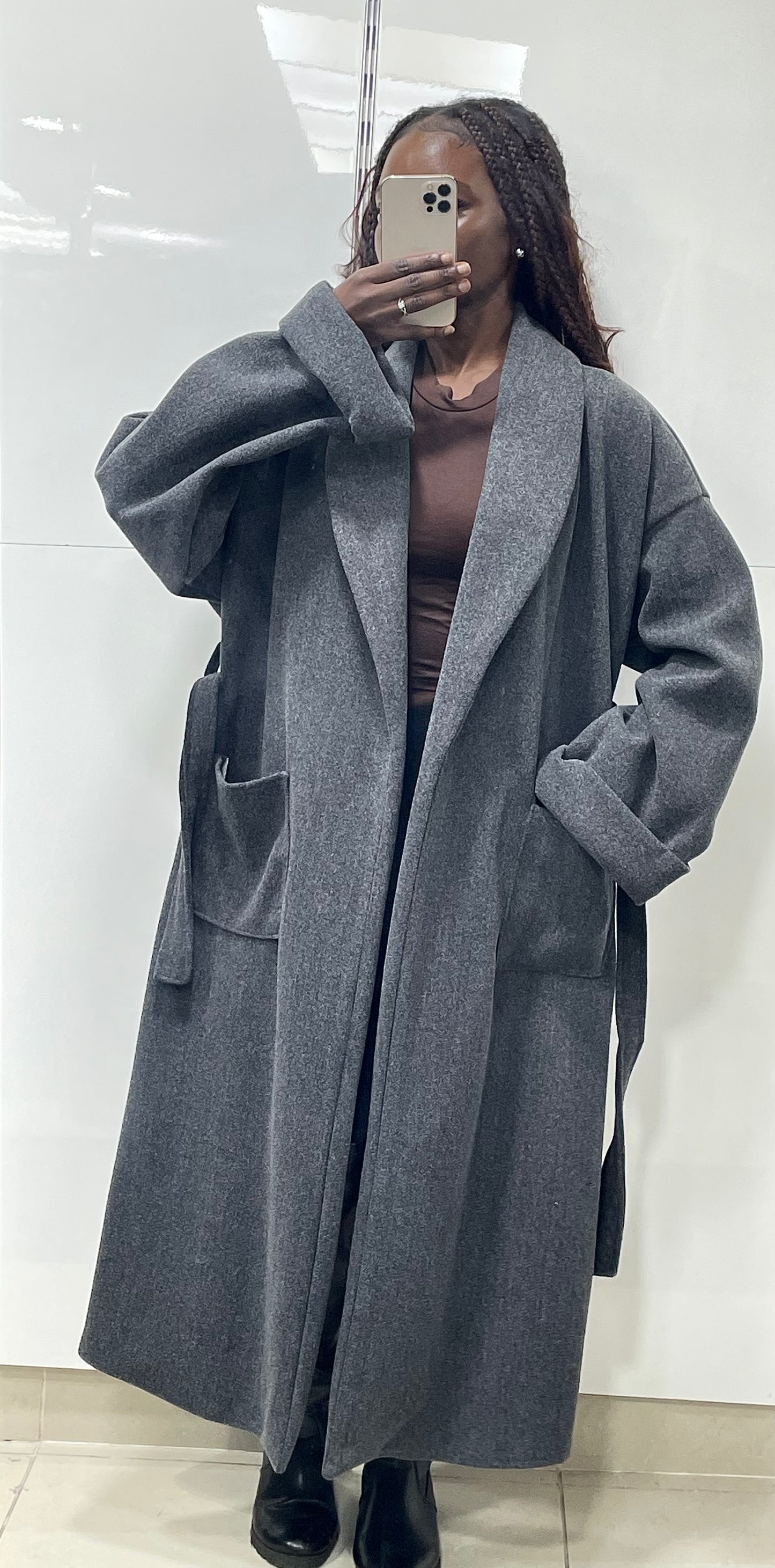 Trench polaire avec ceinture