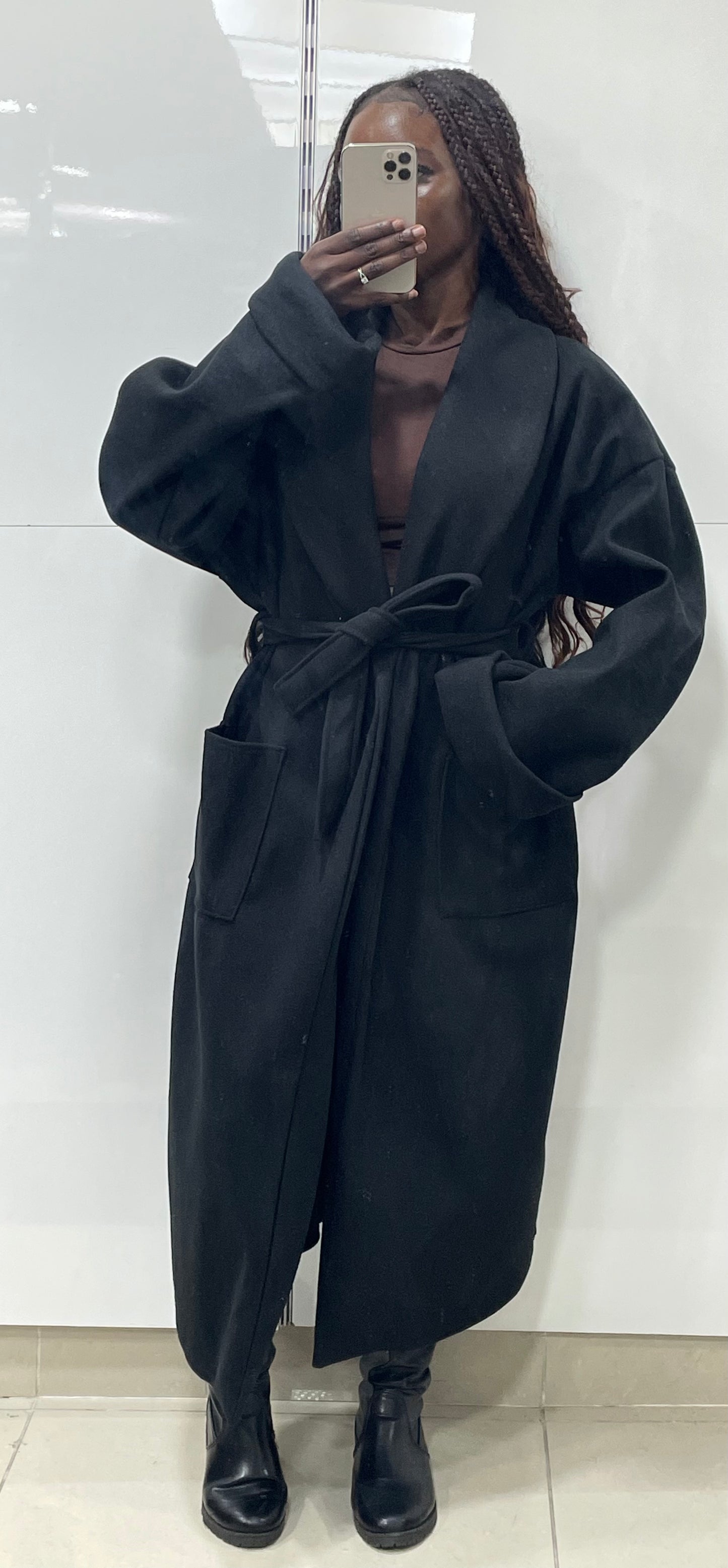 Trench polaire avec ceinture