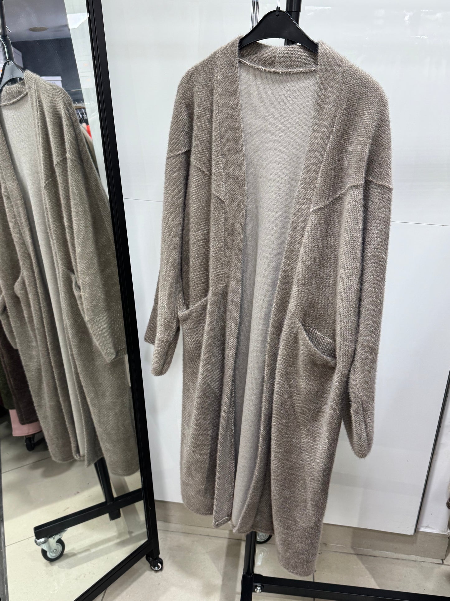 Gilet long pilou
