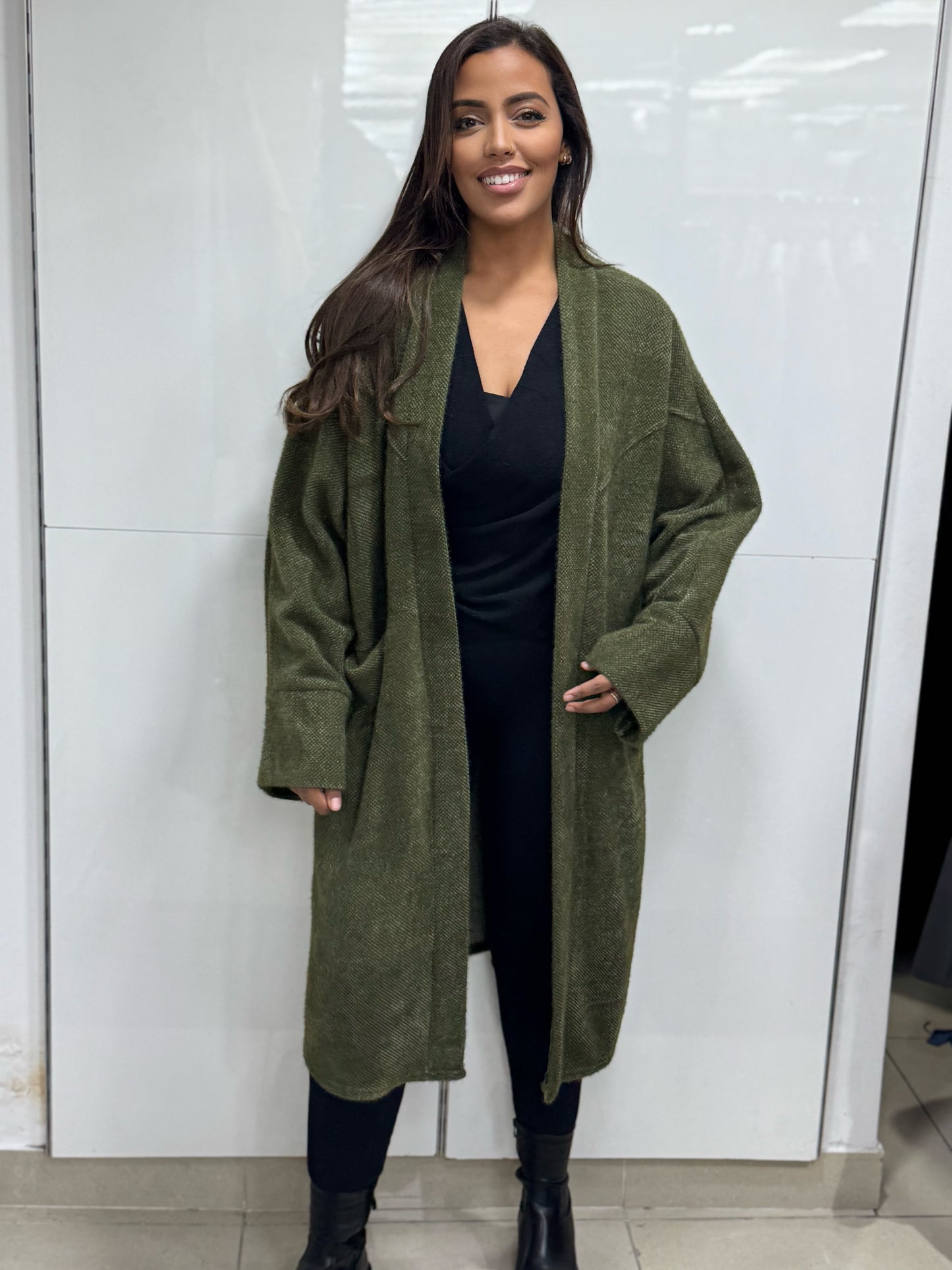 Gilet long pilou
