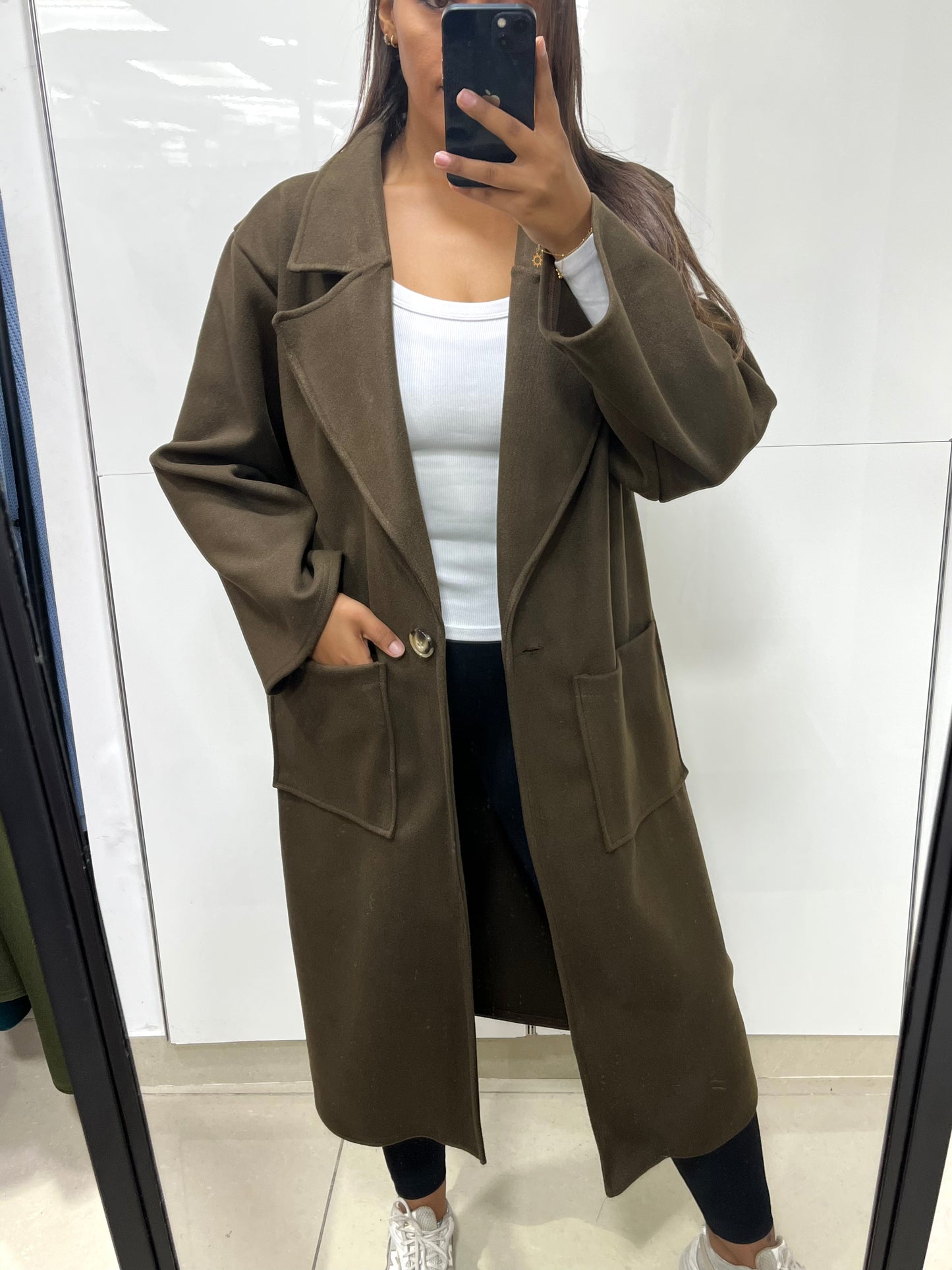 Trench long oversize BOUTON