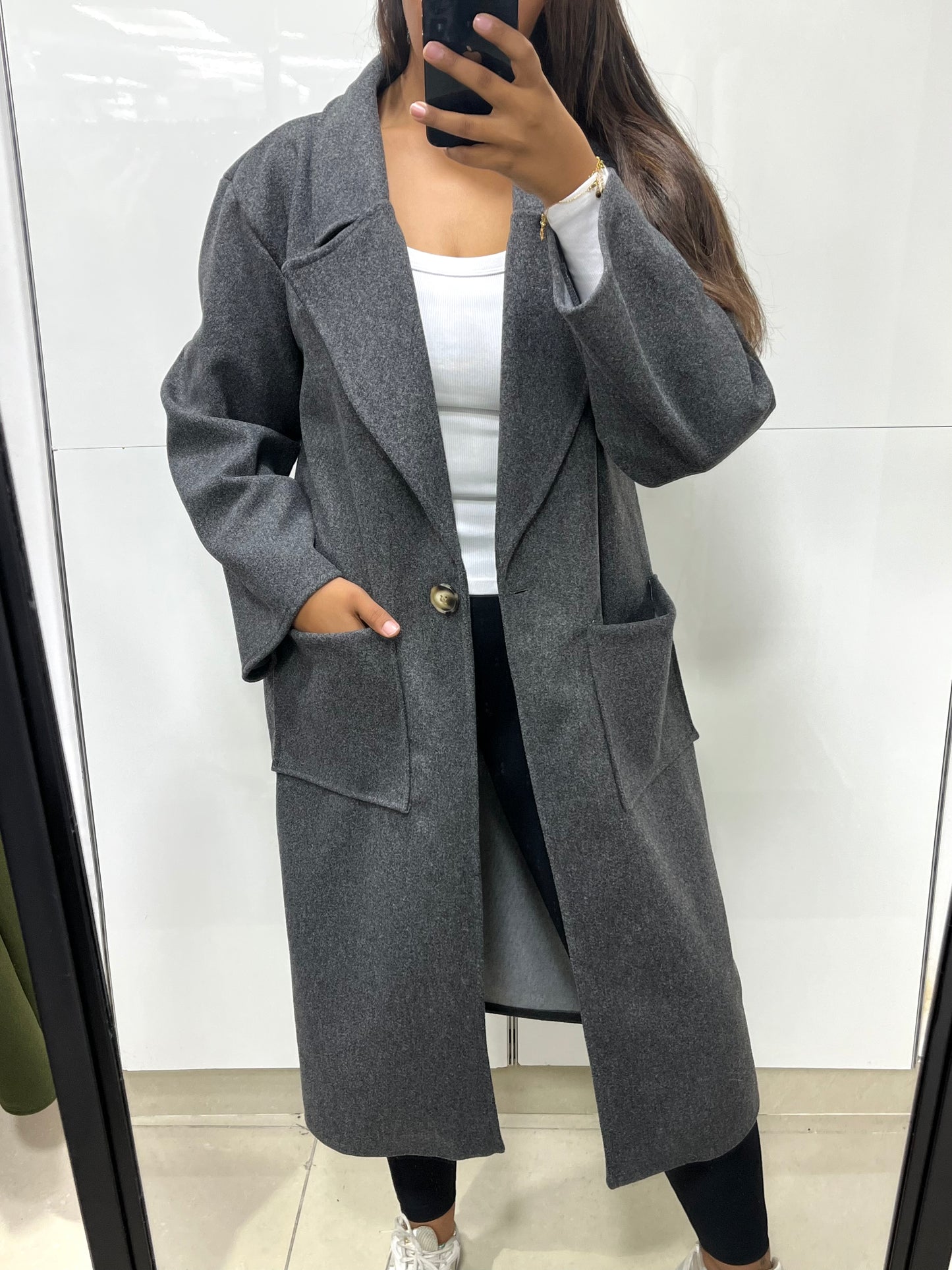Trench long oversize BOUTON