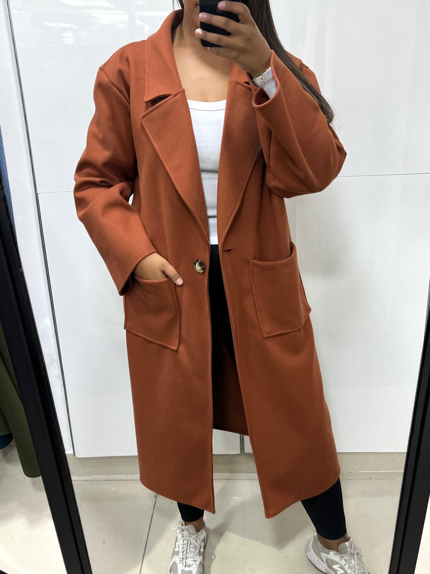 Trench long oversize BOUTON