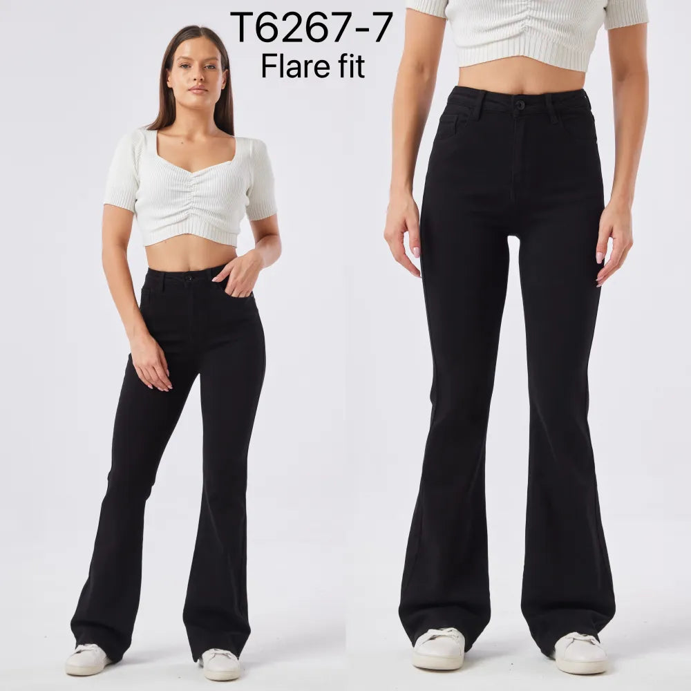 Jeans Flare Fit Noir