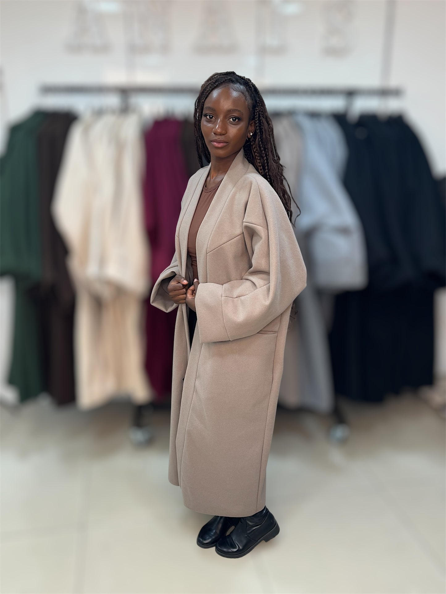 manteau oversize élégant