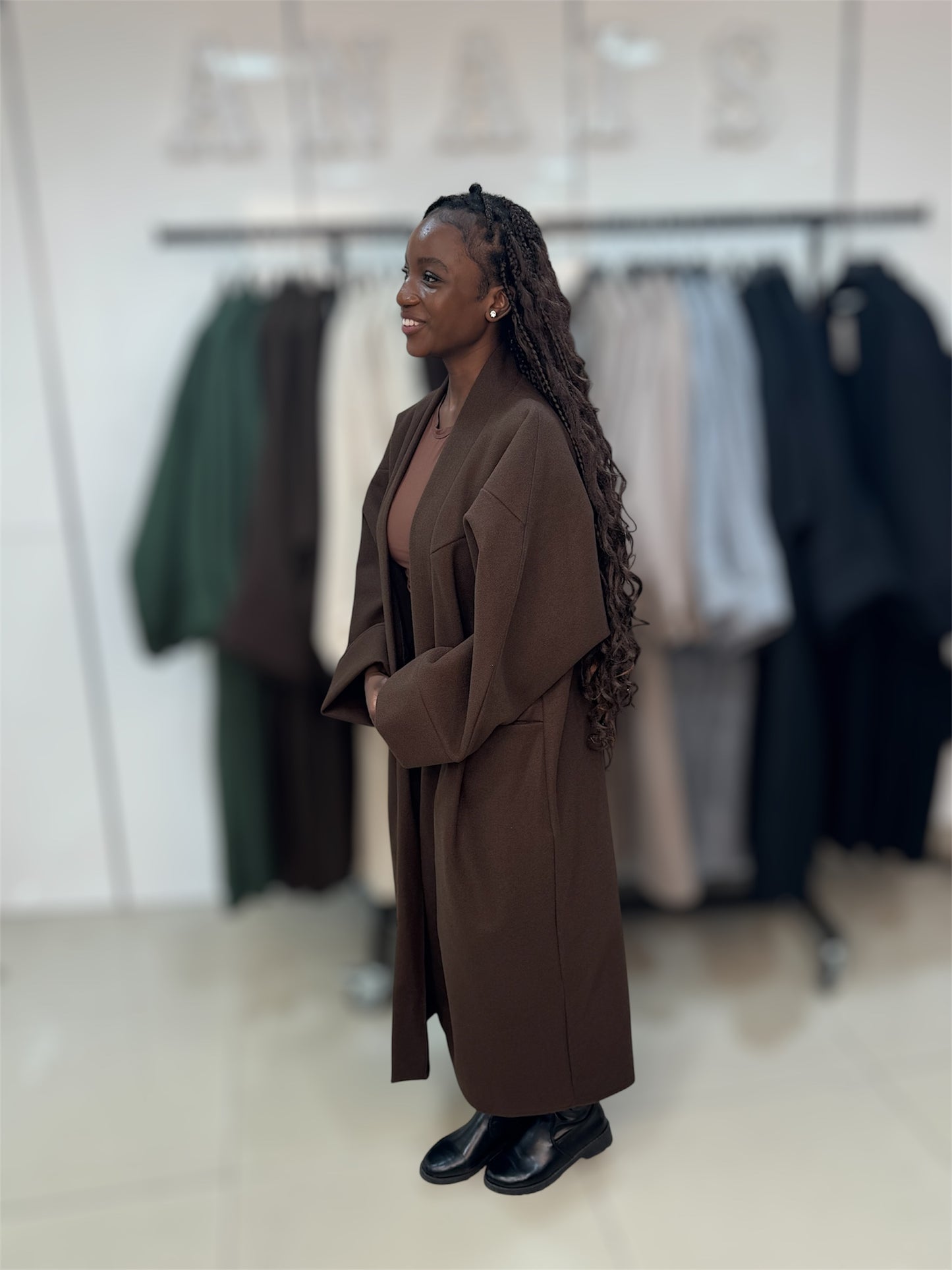 manteau oversize élégant