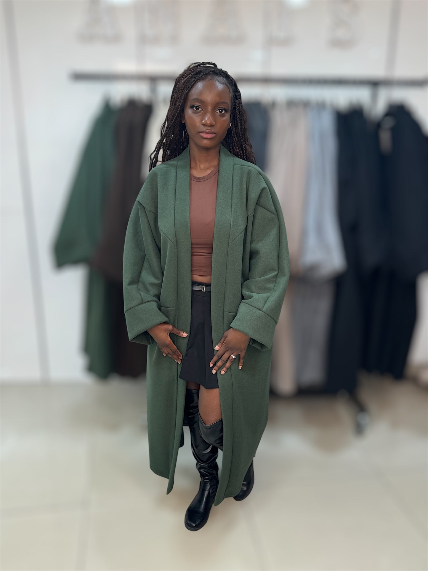 manteau oversize élégant