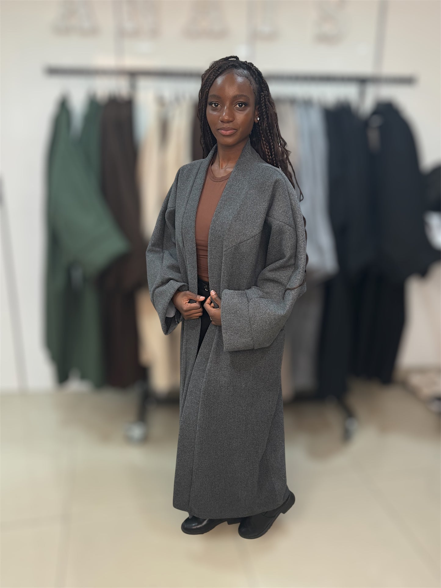 manteau oversize élégant