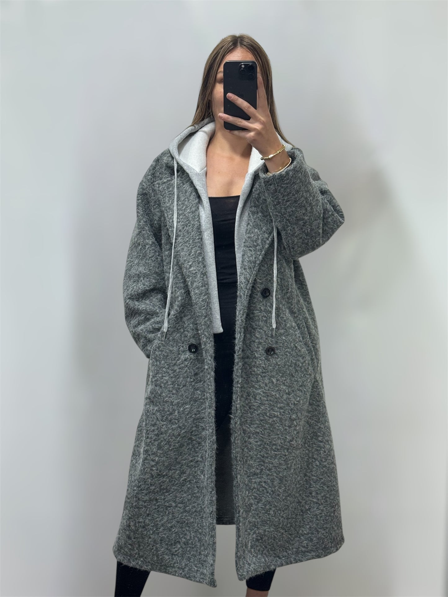 Veste chiné capuche
