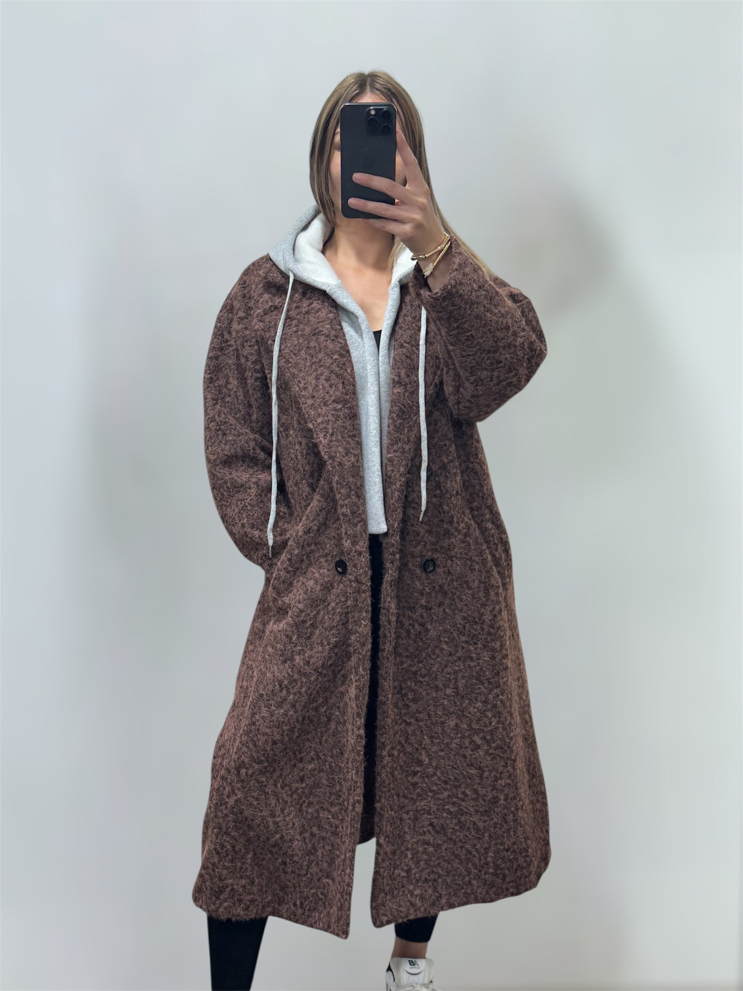 Veste chiné capuche