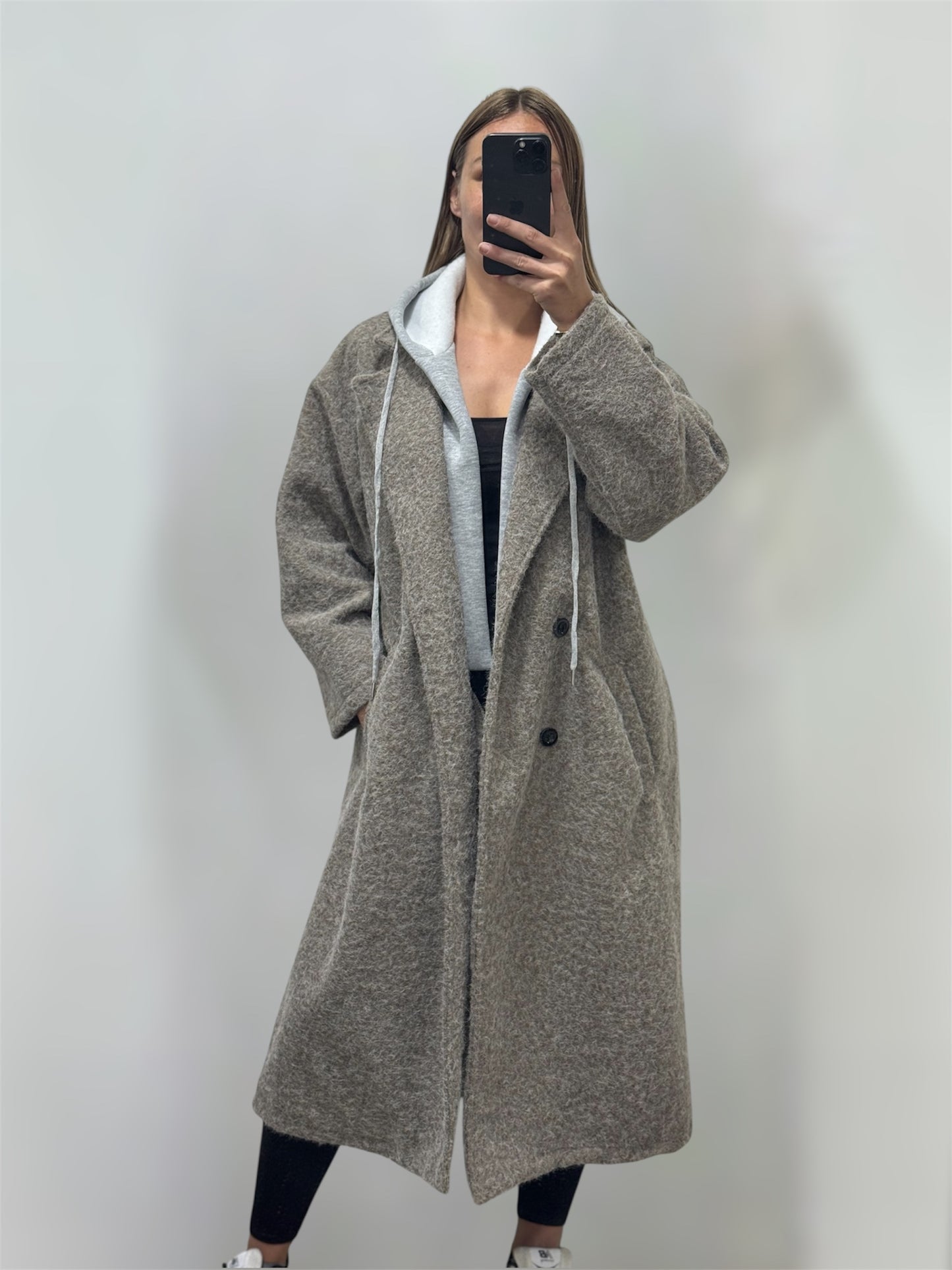 Veste chiné capuche