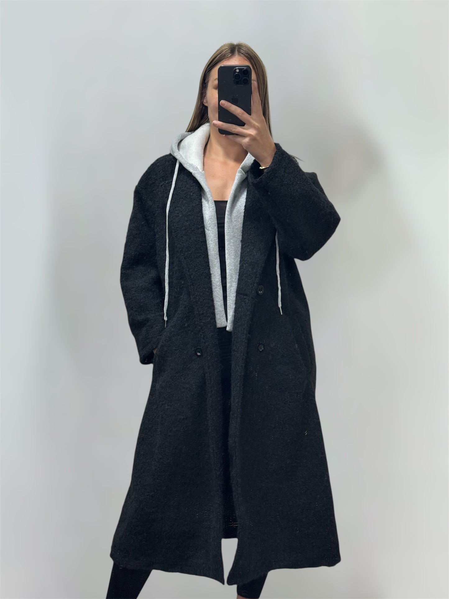 Veste chiné capuche