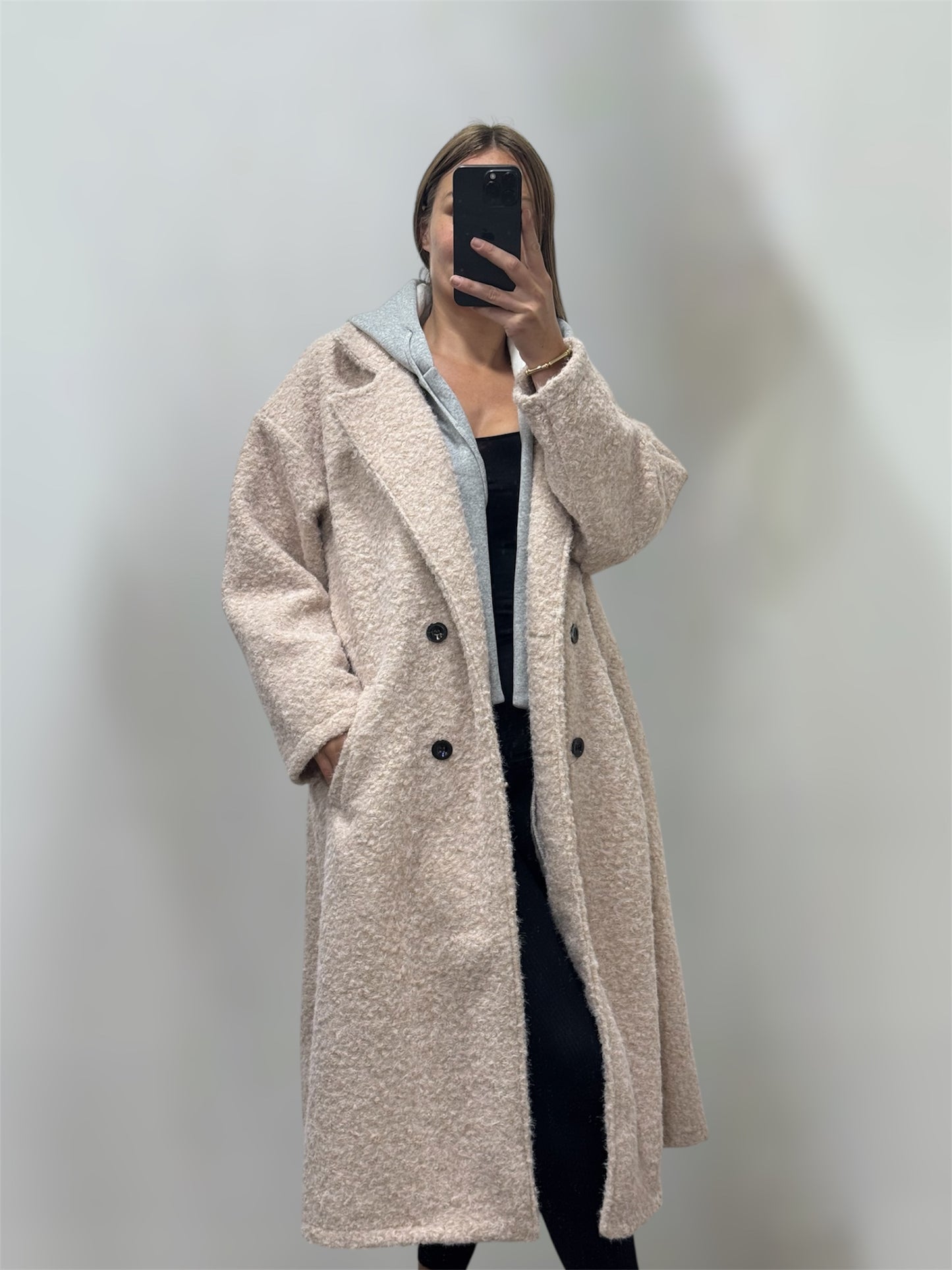 Veste chiné capuche