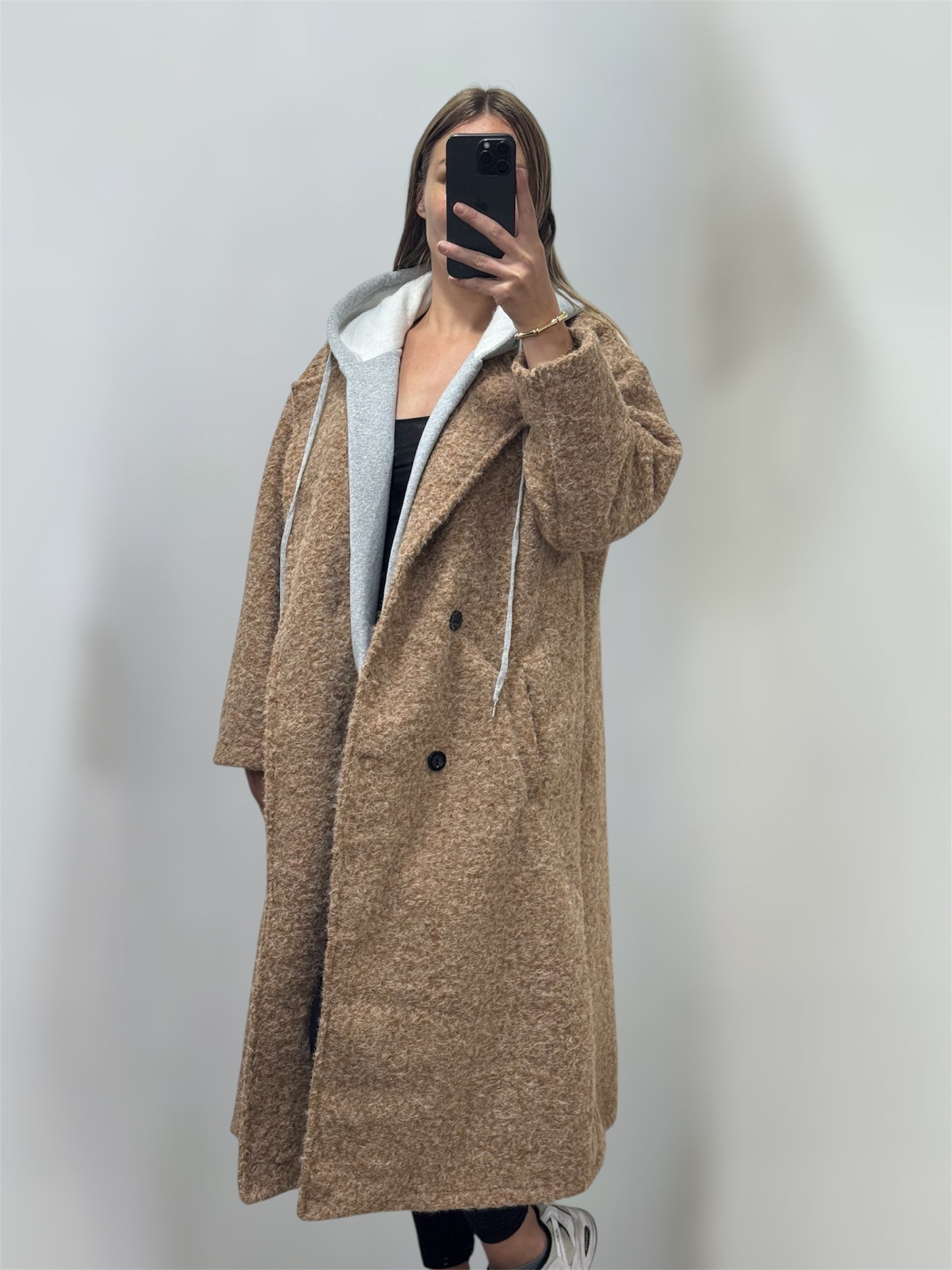 Veste chiné capuche