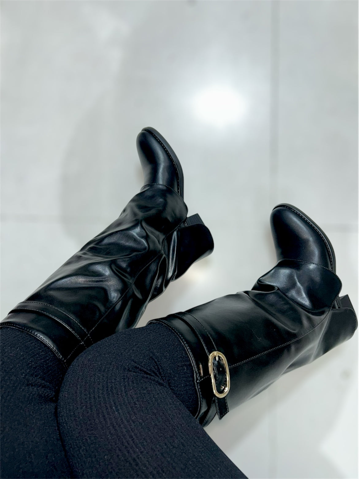 Bottes bordeaux écusson