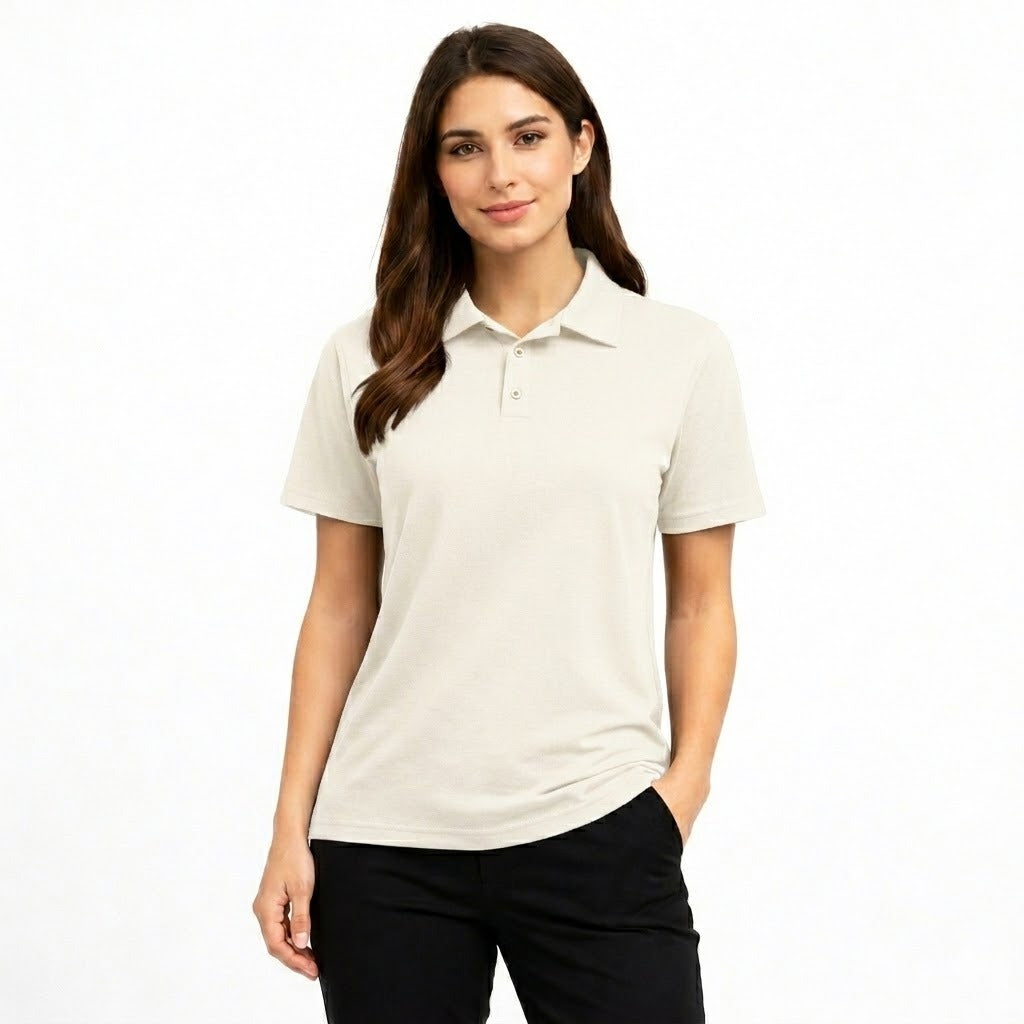 Polo Femme Chic Coupe Droite Confort Léger Quotidien Élégant