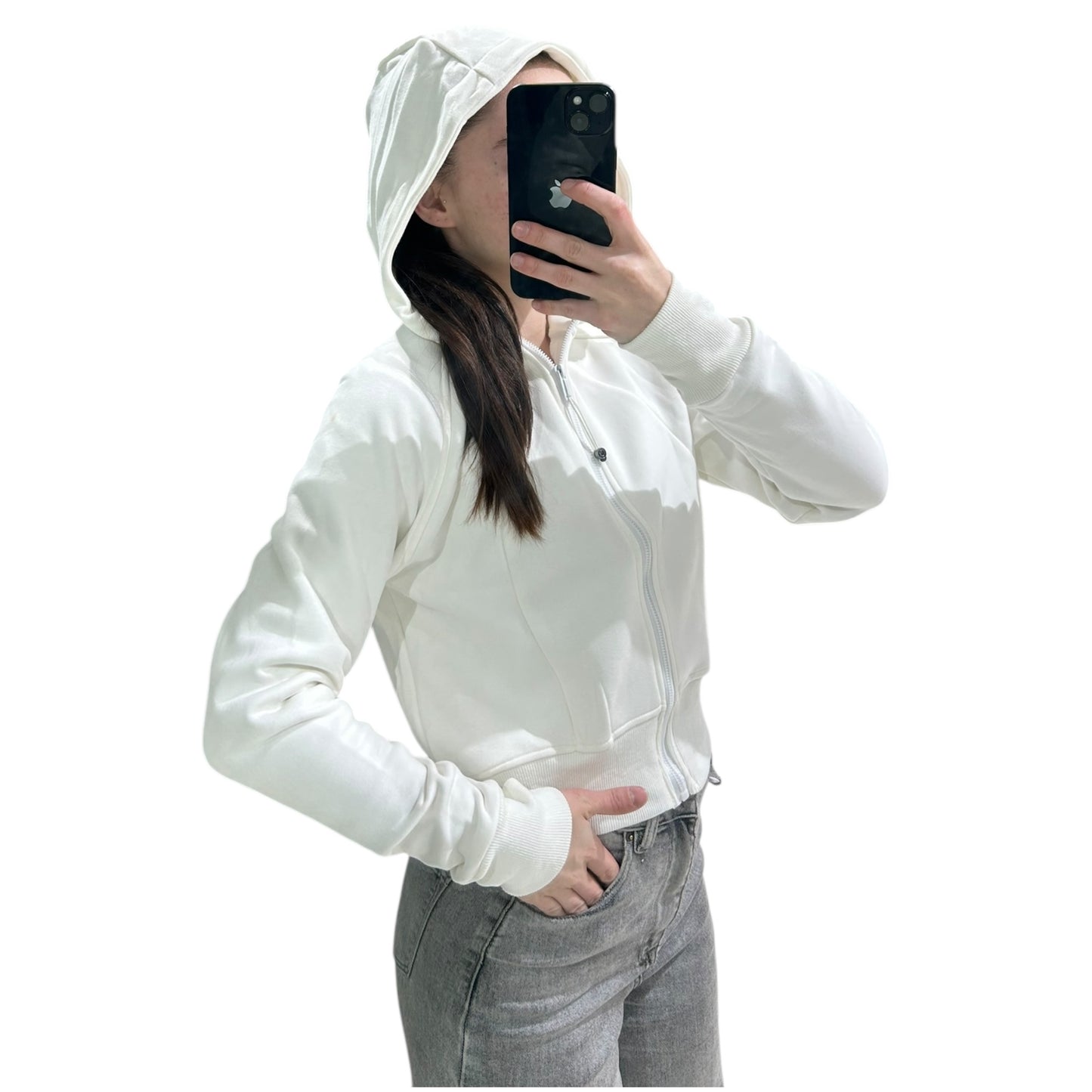 gilet capuche court 2607