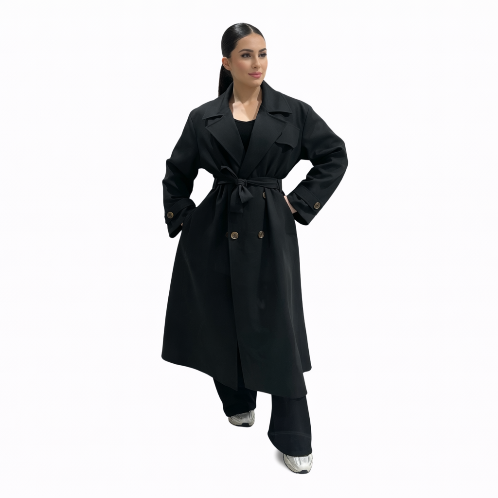 Trench 415 Printemps Été Oversize Femme Élégant Chic Moderne