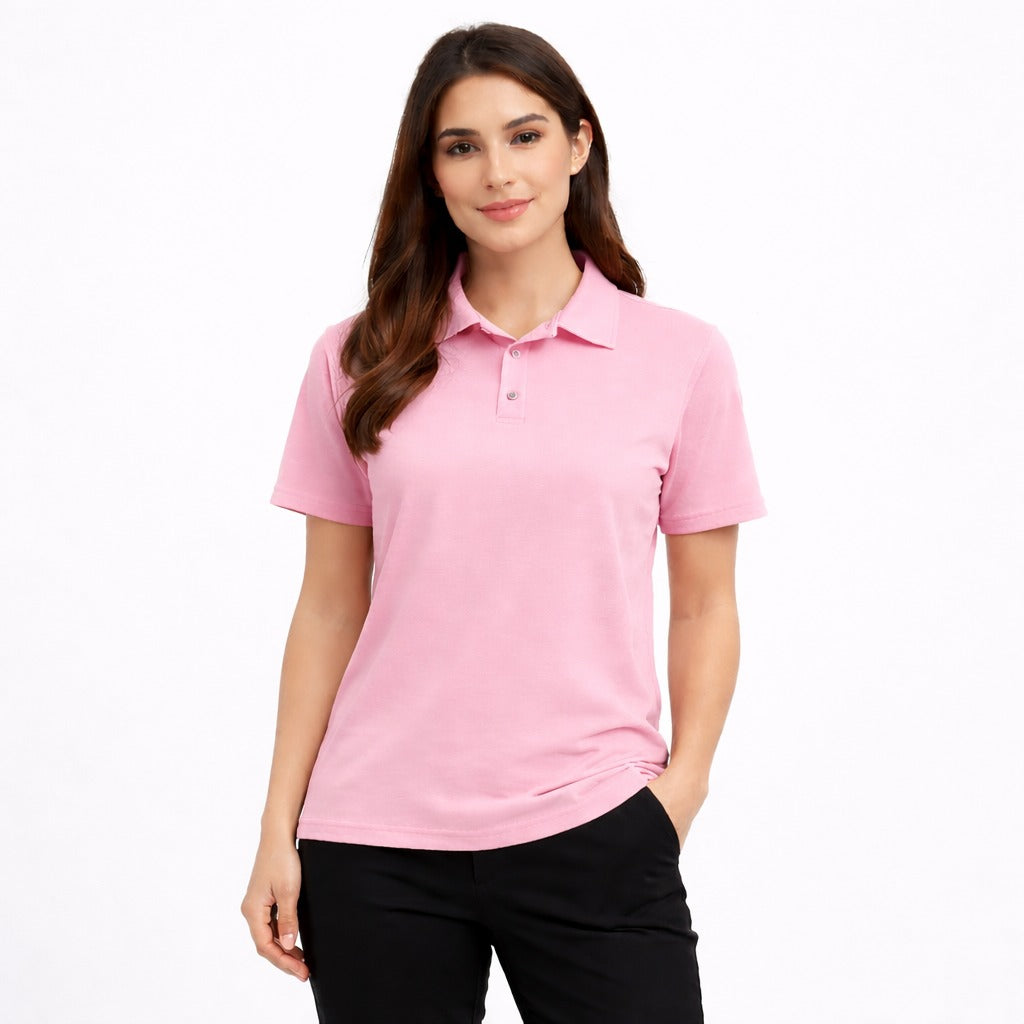 Polo Femme Chic Coupe Droite Confort Léger Quotidien Élégant