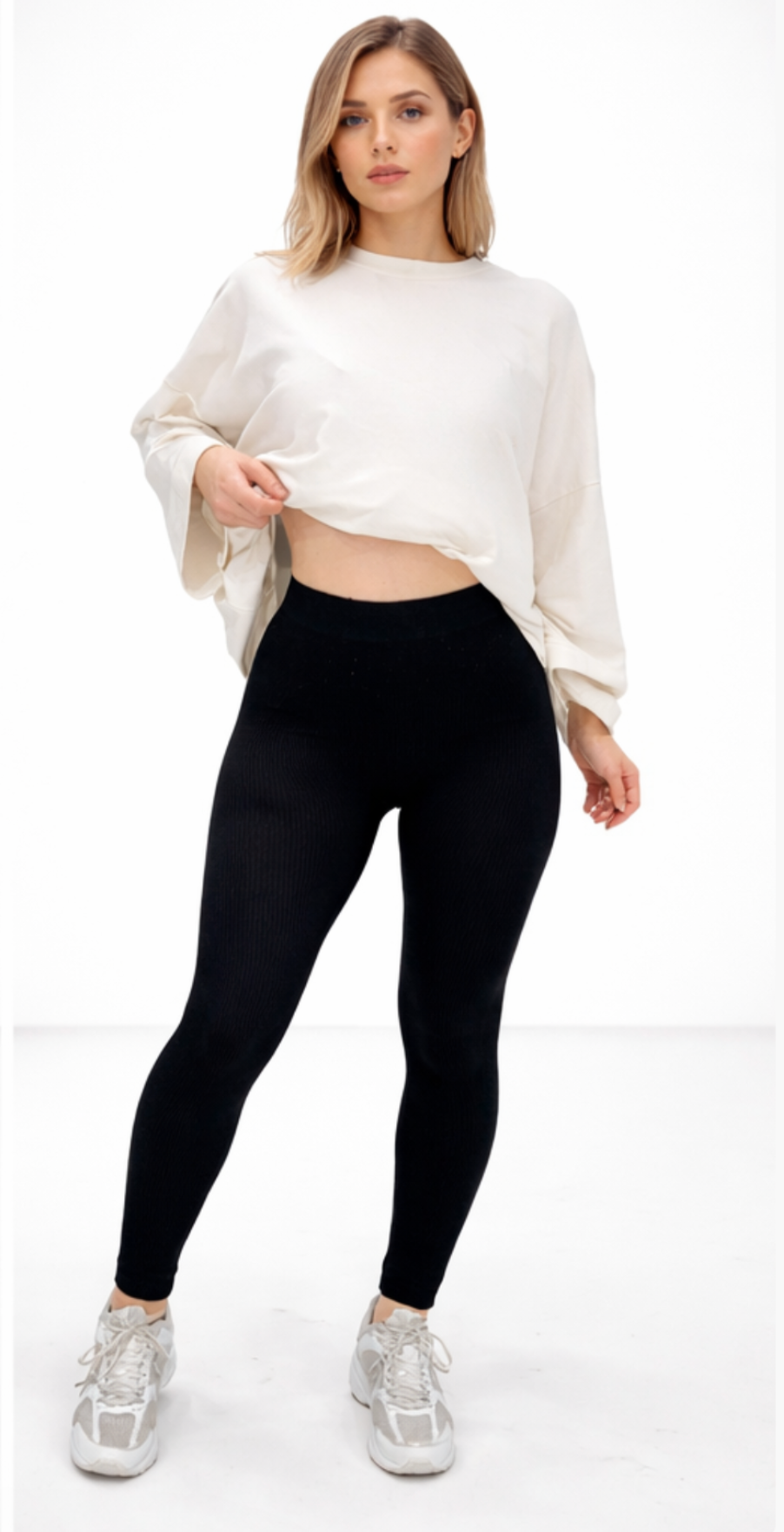 Legging côtelé