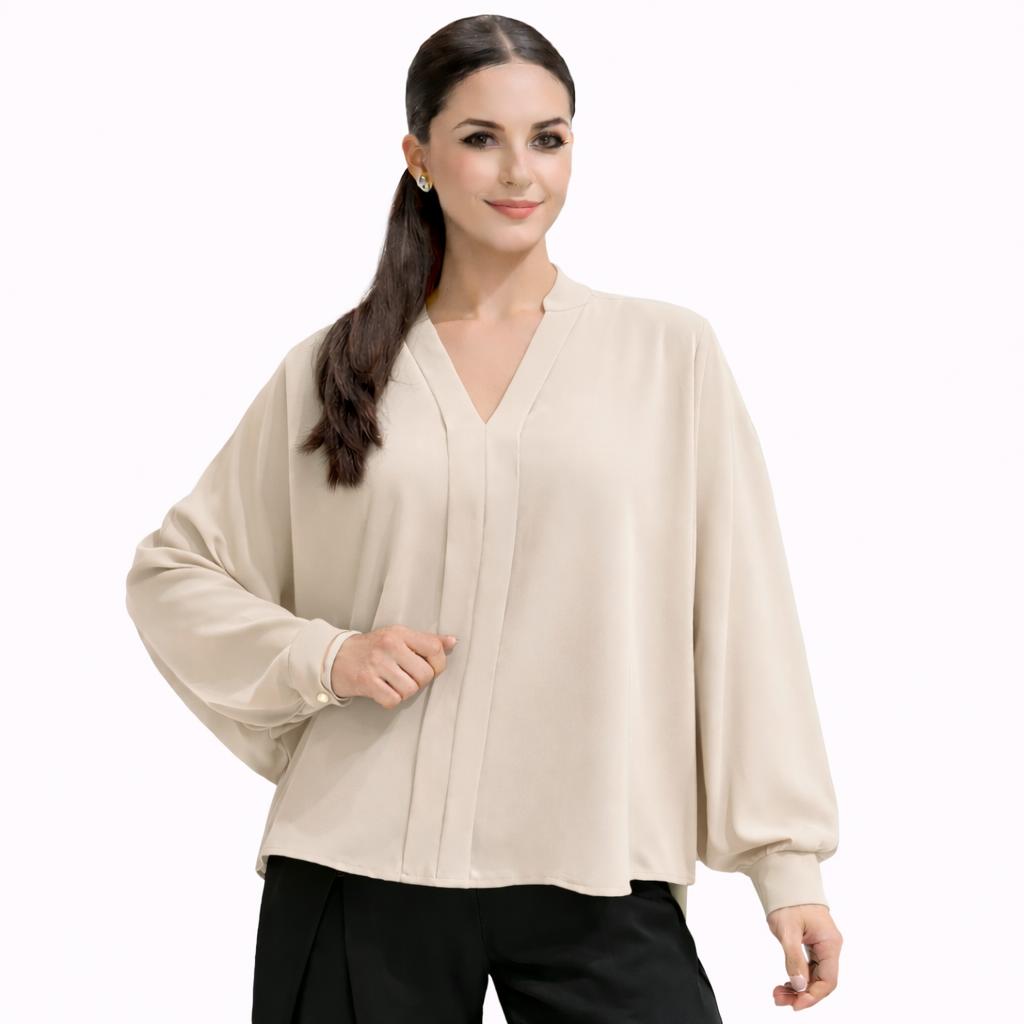 Chemise Femme Élégante Coupe Fluide – Haut Chic et Confortable pour Travail et Quotidien