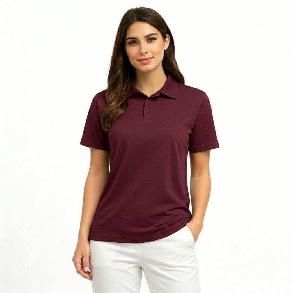 Polo Femme Chic Coupe Droite Confort Léger Quotidien Élégant