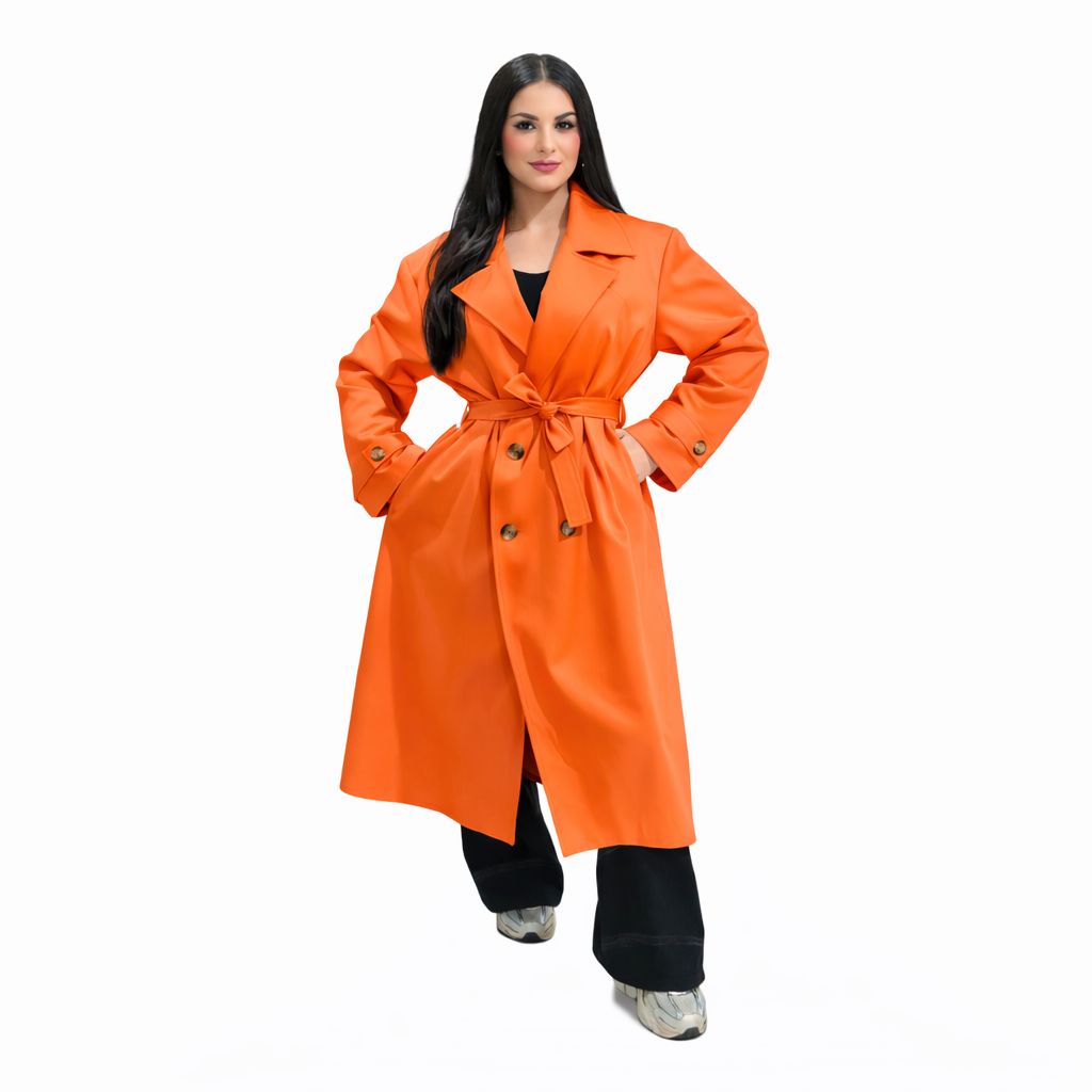 Trench 415 Printemps Été Oversize Femme Élégant Chic Moderne