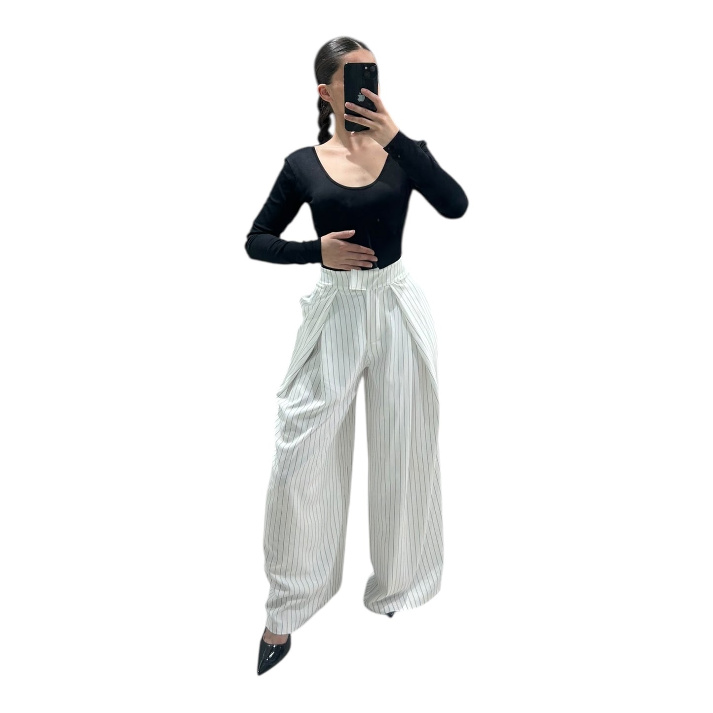 pantalon fashion à rayures