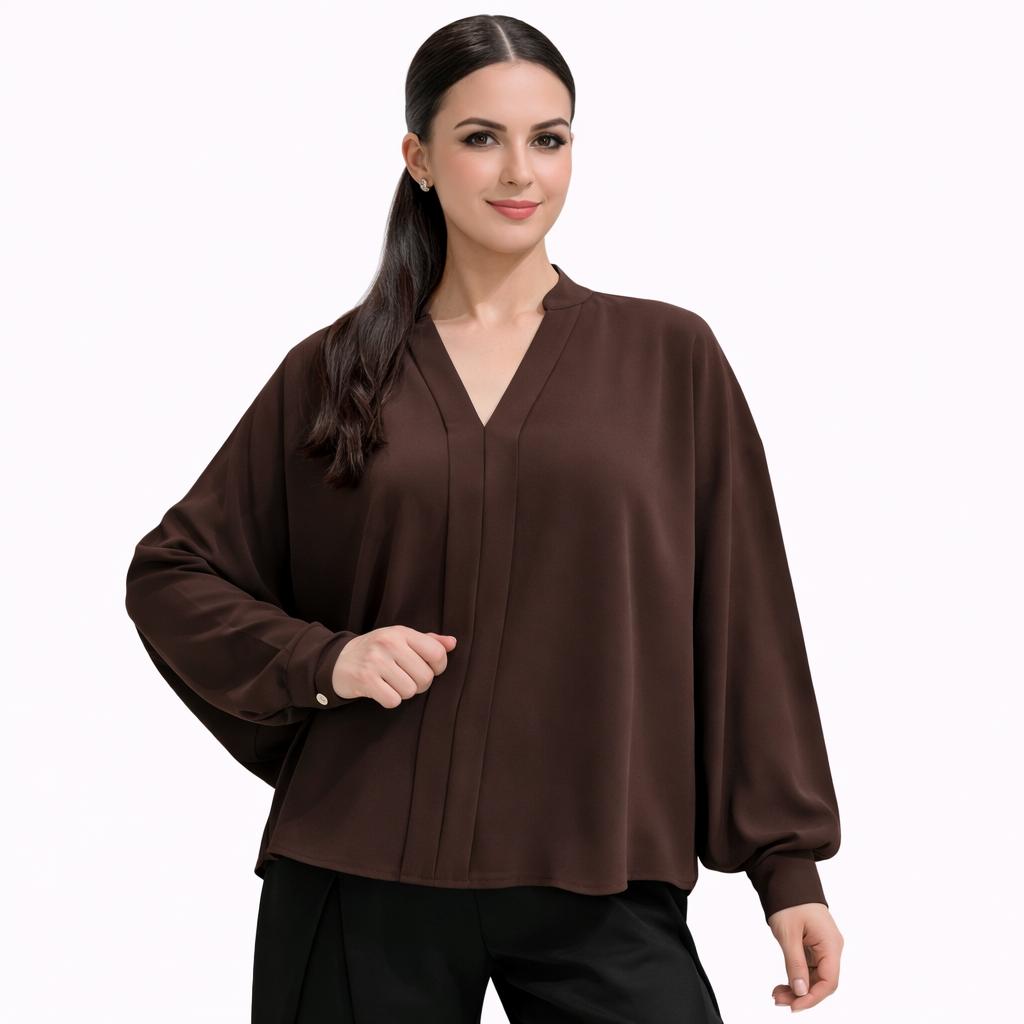 Chemise Femme Élégante Coupe Fluide – Haut Chic et Confortable pour Travail et Quotidien
