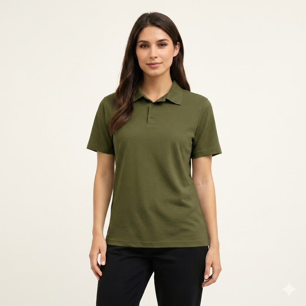 Polo Femme Chic Coupe Droite Confort Léger Quotidien Élégant