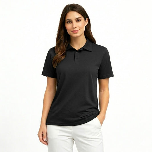 Polo para mujer chic de corte recto, confort ligero, diario y elegante