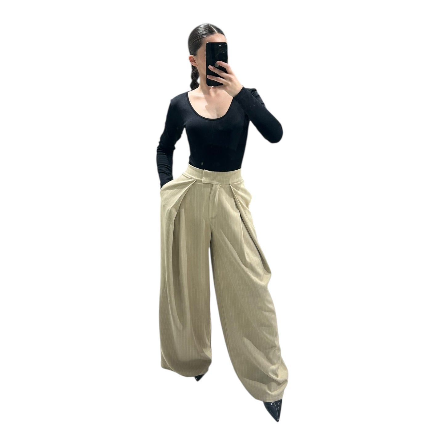 pantalon fashion à rayures