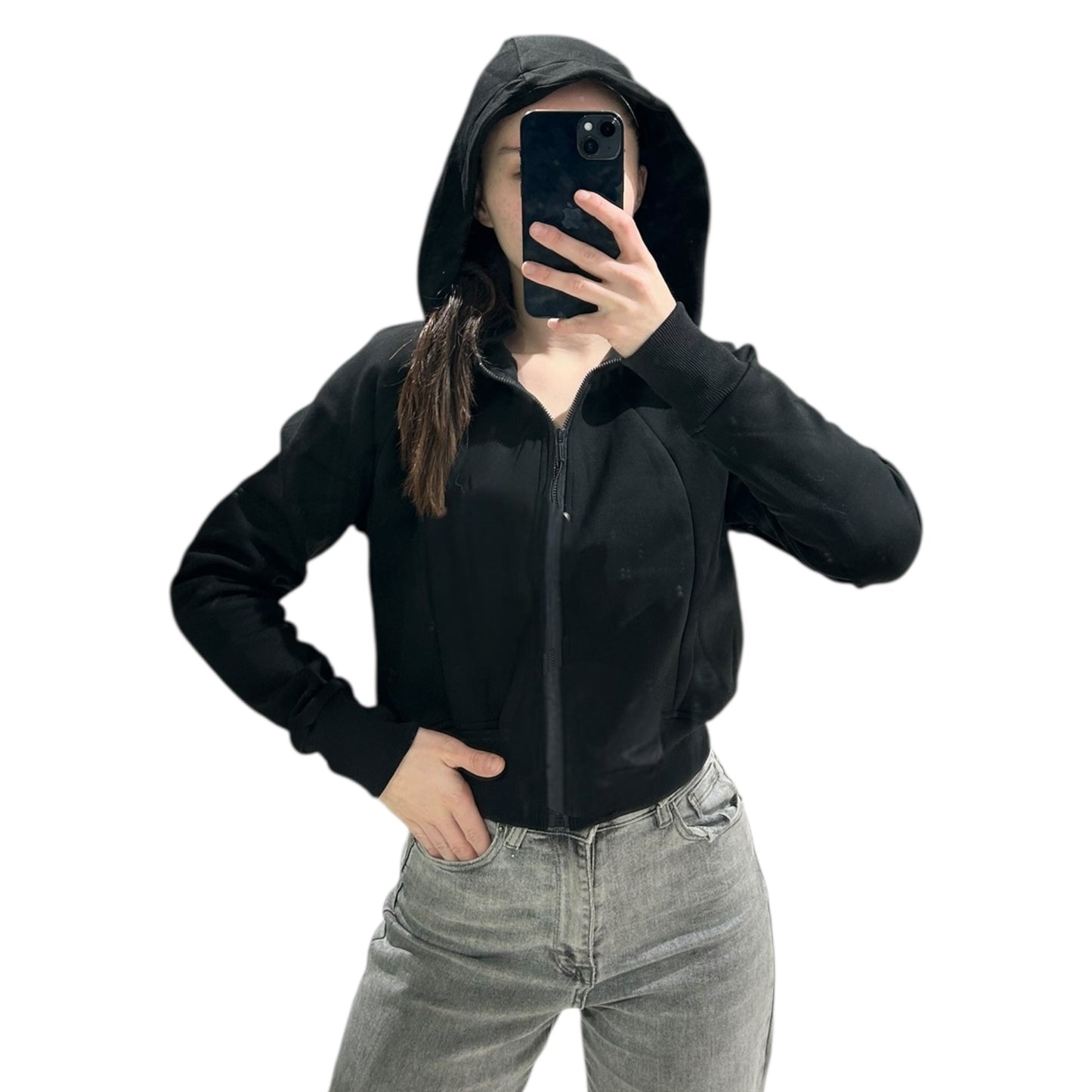 gilet capuche court 2607