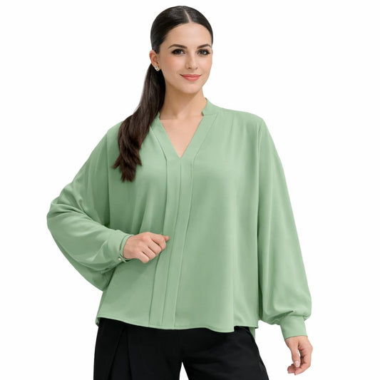 Chemise Femme Élégante Coupe Fluide – Haut Chic et Confortable pour Travail et Quotidien