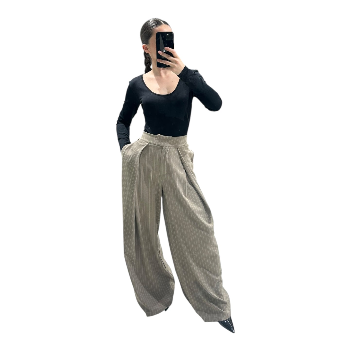 pantalon fashion à rayures